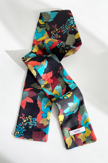 Skinny Silk Scarf - Hybrid Print